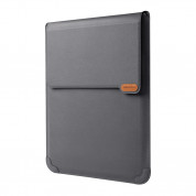 Nillkin Versatile Laptop Sleeve 16 3in1 - калъф с цип и вградена поставка за MacBook Pro 16, Mаcbook Pro 15 и лаптопи до 16 инча (сив) 1