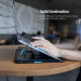 Nillkin Versatile Laptop Sleeve 14 inch 3in1 Water Ripple - калъф с цип и вградена поставка за MacBook Pro 13, Mаcbook Air 13 и лаптопи до 14 инча (черен) 7