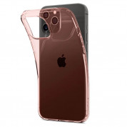 Spigen Crystal Flex Case - тънък качествен силиконов (TPU) калъф за iPhone 12, iPhone 12 Pro (розов)  3