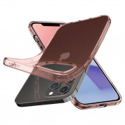 Spigen Crystal Flex Case - тънък качествен силиконов (TPU) калъф за iPhone 12, iPhone 12 Pro (розов)  4