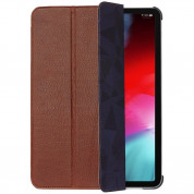 Decoded Leather Slim Cover - кожен (естествена кожа) калъф и поставка за iPad Pro 11 (2018) (кафяв) 1