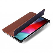 Decoded Leather Slim Cover - кожен (естествена кожа) калъф и поставка за iPad Pro 11 (2018) (кафяв) 2