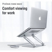 Nillkin ProDesk Adjustable Laptop Stand - сгъваема алуминиева поставка за MacBook и лаптопи от 11 до 17 инча (сребрист) 8