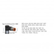Baseus Magnetic Zinc Cable (CATXC-Y01) - USB-C кабел с магнитен адаптер за Lenovo лаптопи (7.9x5.5мм) (200 см) (черен) 7