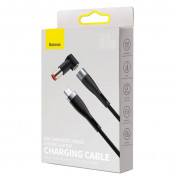 Baseus Magnetic Zinc Cable (CATXC-Y01) - USB-C кабел с магнитен адаптер за Lenovo лаптопи (7.9x5.5мм) (200 см) (черен) 6