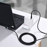 Baseus Magnetic Zinc Cable (CATXC-Y01) - USB-C кабел с магнитен адаптер за Lenovo лаптопи (7.9x5.5мм) (200 см) (черен) 5