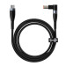 Baseus Magnetic Zinc Cable (CATXC-Y01) - USB-C кабел с магнитен адаптер за Lenovo лаптопи (7.9x5.5мм) (200 см) (черен) 1