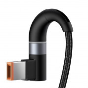 Baseus Magnetic Zinc Cable (CATXC-U01) - USB-C кабел с магнитен адаптер за Lenovo лаптопи (11x7.0мм) (200 см) (черен) 4