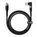 Baseus Magnetic Zinc Cable (CATXC-U01) - USB-C кабел с магнитен адаптер за Lenovo лаптопи (11x7.0мм) (200 см) (черен) 1