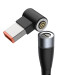 Baseus Magnetic Zinc Cable (CATXC-U01) - USB-C кабел с магнитен адаптер за Lenovo лаптопи (11x7.0мм) (200 см) (черен) 3