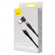 Baseus Magnetic Zinc Cable (CATXC-U01) - USB-C кабел с магнитен адаптер за Lenovo лаптопи (11x7.0мм) (200 см) (черен) 6