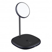Baseus Swan 2-in-1 Magnetic Wireless Qi Charging Stand 20W (WXSW-C01) (black)