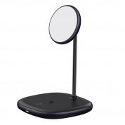 Baseus Swan 2-in-1 Magnetic Wireless Qi Charging Stand 20W (WXSW-C01) (black) 4