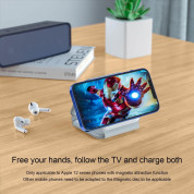 Sdesign 3-in-1 MagSafe Wireless Charger - тройна поставка (пад) за безжично зареждане на iPhone с Magsafe, Apple Watch и Qi съвместими устройства (бял) 7