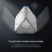 Sdesign 3-in-1 MagSafe Wireless Charger - тройна поставка (пад) за безжично зареждане на iPhone с Magsafe, Apple Watch и Qi съвместими устройства (бял) 8