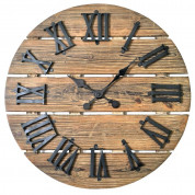 Platinet Dorset Wall Clock - дизайнерски стенен часовник (кафяв)
