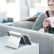 Ugreen Multi-Angle Adjustable Desk Stand - преносима сгъваема поставка за таблети и смартфони (бял) 6