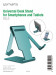 4smarts Universal Desk Stand FOLD for Smartphones and Tablets - сгъваема алуминиева поставка за смартфони и таблети до 13 инча (син) 9