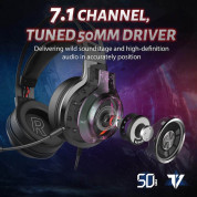 Edifier G4 TE Over Ear Stereo Gaming Headset - геймърски слушалки с микрофон и управление на звука (черен) 1