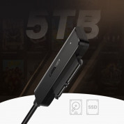Ugreen HDD SSD SATA 2.5 USB-A Adapter Cable - външен адаптер (кабел) за 2.5 инча дискове (черен) 2
