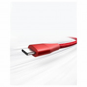 Anker PowerLine+ II USB-A to USB-C 2.0 Cable - бърз и издръжлив кабел за зареждане на устройства с USB-C порт (180 см) (червен) 3