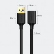Ugreen USB 3.0 Extension Cable - удължителен USB кабел (300 см) (черен) 9