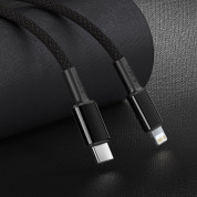 Baseus High Density Braided USB-C to Lightning Cable PD 20W (CATLGD-01) (100 cm) (black) 7