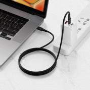 Baseus High Density Braided USB-C to USB-C Cable PD 2.0 100W (CATGD-01) - здрав кабел с въжена оплетка за бързо зареждане за устройства с USB-C порт (100 см) (черен) 7