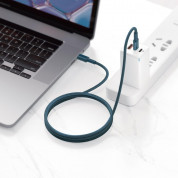 Baseus High Density Braided USB-C to USB-C Cable PD 2.0 100W (CATGD-03) - здрав кабел с въжена оплетка за бързо зареждане за устройства с USB-C порт (100 см) (син) 8