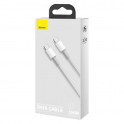Baseus High Density Braided USB-C to USB-C Cable PD 2.0 100W (CATGD-02) (100 cm) (white) 12