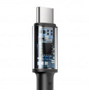 Baseus High Density Braided USB-C to USB-C Cable PD 2.0 100W (CATGD-A01) - здрав кабел с въжена оплетка за бързо зареждане за устройства с USB-C порт (200 см) (черен) 3