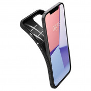 Spigen Liquid Air Case - силиконов (TPU) калъф с висока степен на защита за iPhone 12 Pro Max (черен) 6
