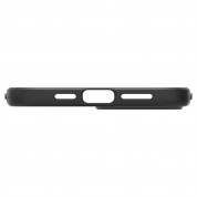 Spigen Liquid Air Case - силиконов (TPU) калъф с висока степен на защита за iPhone 12 Pro Max (черен) 5