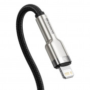 Baseus Cafule Metal Series USB-C to Lightning Cable PD 20W (CATLJK-A01) - USB-C към Lightning кабел за Apple устройства с Lightning порт (100 см) (черен) 2
