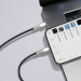Baseus Cafule Metal Series USB-C to Lightning Cable PD 20W (CATLJK-A01) - USB-C към Lightning кабел за Apple устройства с Lightning порт (100 см) (черен) 7