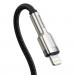 Baseus Cafule Metal Series USB-C to Lightning Cable PD 20W (CATLJK-B01) - USB-C към Lightning кабел за Apple устройства с Lightning порт (200 см) (черен) 3