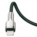 Baseus Cafule Metal Series USB-C to Lightning Cable PD 20W (CATLJK-B06) - USB-C към Lightning кабел за Apple устройства с Lightning порт (200 см) (зелен) 4