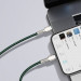 Baseus Cafule Metal Series USB-C to Lightning Cable PD 20W (CATLJK-B06) - USB-C към Lightning кабел за Apple устройства с Lightning порт (200 см) (зелен) 7