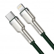 Baseus Cafule Metal Series USB-C to Lightning Cable PD 20W (CATLJK-B06) (200 cm) (green) 1