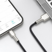 Baseus Cafule Metal Series USB Lightning Cable (CALJK-A01) for Apple devices with Lightning connector (100 cm) (black-gold) 6