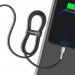 Baseus Cafule Metal Series USB Lightning Cable (CALJK-A01) - Lightning USB кабел за Apple устройства с Lightning порт (100 см) (черен-златист) 4