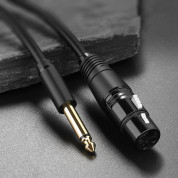 Ugreen XLR to 6.35 mm Microphone Cable - качествен аудио кабел XLR към 6.35 мм жак за свързване на микрофон (200 см) (черен) 4