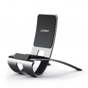 Ugreen Multi-Angle Ajustable Phone Stand - алуминиева поставка за мобилни телефони и таблети до 6.5 инча (тъмносив)