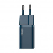 Baseus Super Si USB-C PD Wall Charger 20W (CCSUP-B03) - захранване за ел. мрежа с USB-C изход с технология за бързо зареждане (син) 1