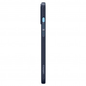 Spigen Liquid Air Case - силиконов (TPU) калъф с висока степен на защита за iPhone 12 Pro Max (син) 4