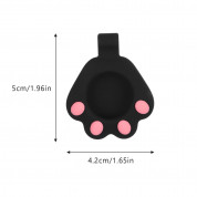 Cat Paw AirTag Silicone Keyring Case for Apple AirTag (black) 2