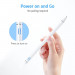 ESR Digital Stylus Pen (microUSB port) - универсална професионална писалка за iPad и мобилни устройства (бял) 5