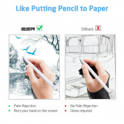ESR Digital Stylus Pen Plus (microUSB port) - професионална писалка за iPad (модели 2018-2021) (бял) 6