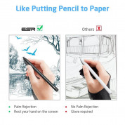 ESR Digital Stylus Pen Plus (microUSB port) - професионална писалка за iPad (модели 2018-2021) (черен) 5