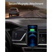 ESR Halolock MagSafe Vent Car Mount 15W - поставка за радиаторa на кола с безжично зареждане за iPhone с Magsafe (черен) 3